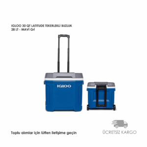 Igloo 30 Qt Latitude Tekerlekli Buzluk 28 Litre-Gri