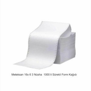Meteksan 16x 6 3 Nüsha  1000 li Sürekli Form Kağıdı