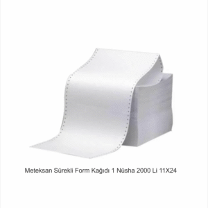 Meteksan Sürekli Form Kağıdı 1 Nüsha 2000 Li 11 X 24