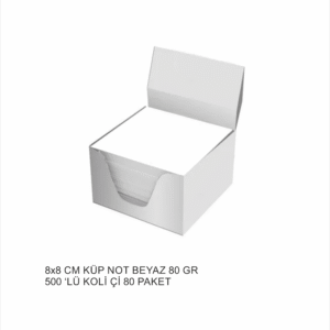 Küp Not 8x8 Cm Beyaz 80 gr