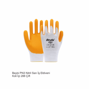 Beybi PN3 Nitril Sarı İş Eldiveni