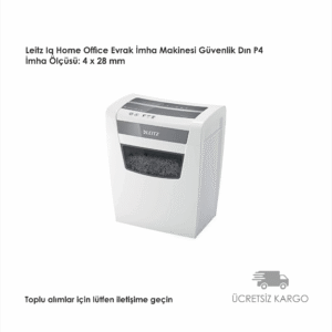 Leitz Iq Home Office Evrak İmha Makinesi Güvenlik Dın P4