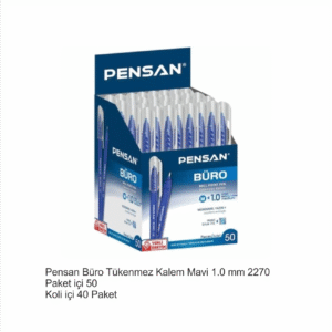 Pensan Büro Tükenmez Kalem Mavi 1.0 Mm 2270 - 50’li