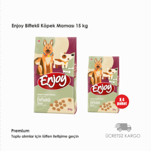 Enjoy Biftekli Köpek Maması 15 kg X 4 PAKET