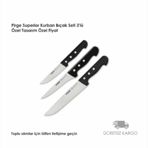 Pirge Superior Kurban Bıçak Seti 3'lü